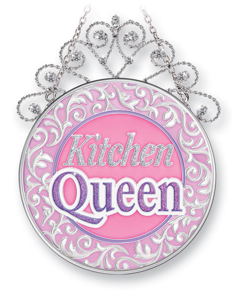 Amia 41403 Kitchen Queen Medium Circle Suncatcher Glass  $25.99