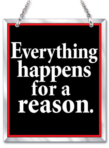 Amia 41608 Everything Happens For A Re Beveled Glass Rectangle Suncatcher Glass  $11.99