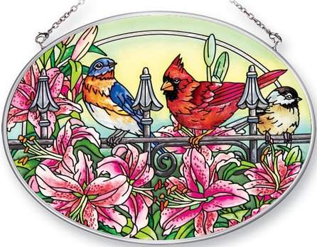 Amia 42472 Stargazers Medium Oval Suncatcher Glass $21.99