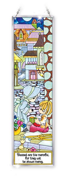 Amia 5412 Blessed Are The Merciful Beveled Panel Glass $35.99