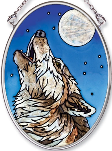 Amia 5555 Midnight Song Small Oval Suncatcher Glass $14.99