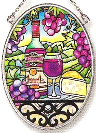Amia 7815 Great Vintages Small Oval Suncatcher Glass $14.99