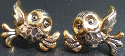 Jewelry - Fashion LB4244 Owls Pierced Earrings Silver Plate Various Countries $9.99
