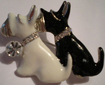 Jewelry - Fashion PIN2Scotties Scottie Pin Brooch Painted Enamel w/ Crystals Various Countries $8.99