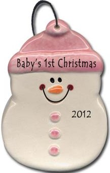 August Ceramics 2075P Baby's 1st Christmas Ornament Ceramic United States $8.99