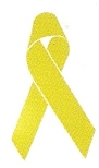 August Ceramics 2099YEL Yellow Ribbon Ornament Ceramic United States $9.49