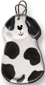August Ceramics 3047WB Spots Black White Magnet Ceramic United States $8.99