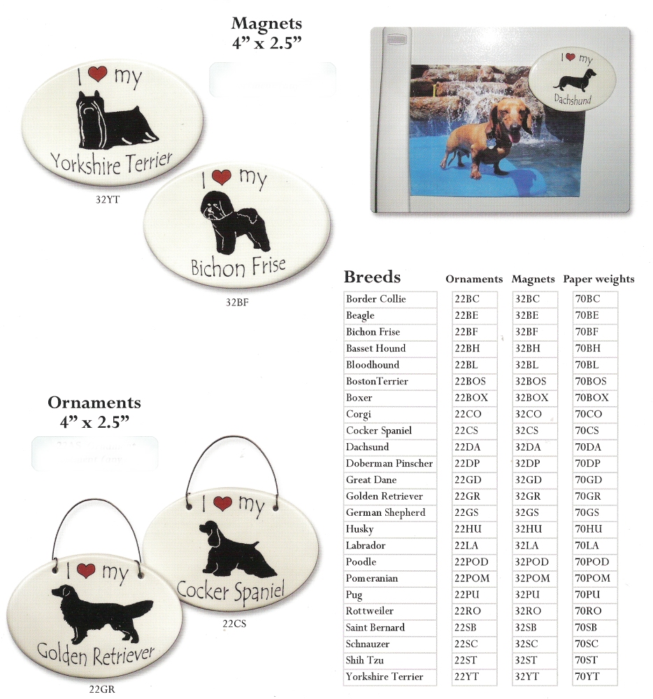 August Ceramics 32DP Doberman Pinscher Magnet Ceramic United States $8.99