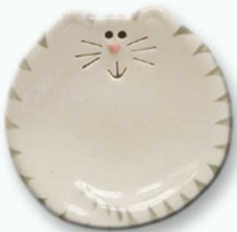 August Ceramics 6027WG Tiger Gray White Tea Bag Holder Ceramic United States $8.99