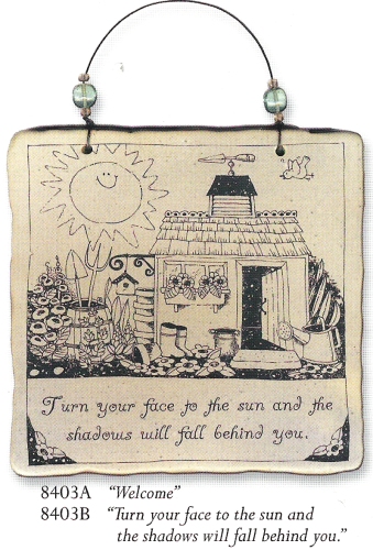 August Ceramics 8403B Verse: Click Photo Square Wall Plaque Ceramic United States $24.99