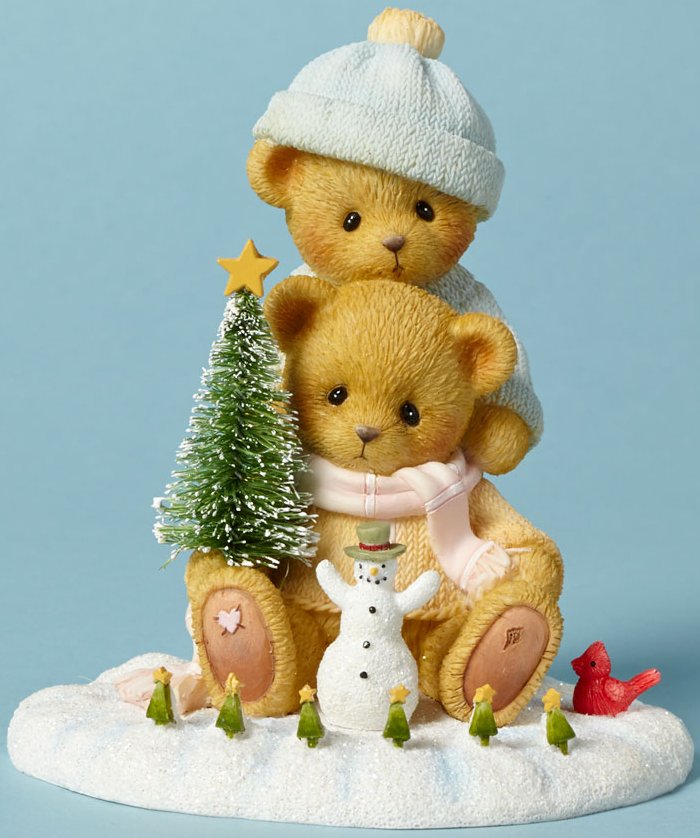 Special Sale 4040470 Cherished Teddies 4040470 Bear Figurine Playing Snow $45.99