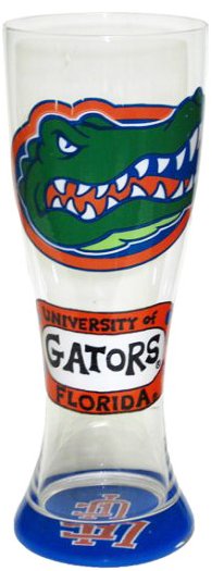Collegiate Gifts 80271 Set of 6 Florida Gators Gator Head Pilsner Glasses $149.99