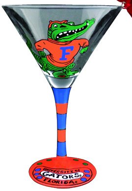Collegiate Gifts 80657 Set of 6 Florida Gators Christmas Martini Glass Ornaments $72.99