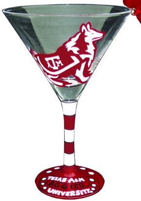 Collegiate Gifts 80857 Set of 6 Texas A&M Aggies Christmas Martini Glass Ornaments $72.99