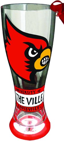 Collegiate Gifts 80926 Set of 6 Louisville Cardinals Christmas Pilsner Glass Ornaments $72.99