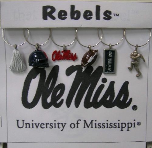 Collegiate Gifts 81191 Set of 2 Mississippi Rebels Charms $0.00