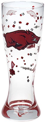 Collegiate Gifts 82101 Set of 6 Arkansas Razorbacks Fanware Pilsner Glasses $149.99