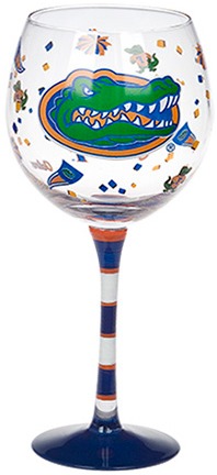 Collegiate Gifts 82272 Set of 6 Florida Gators Fanware Wine Glasses $149.99