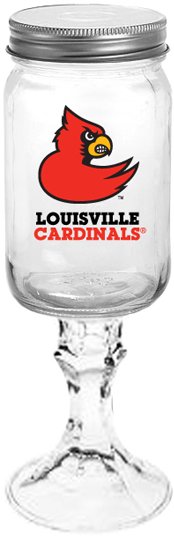 Collegiate Gifts 84921 Set of 6 Louisville Cardinals All American Redneck Wine Glasses $132.99