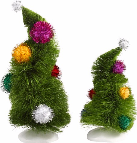 Grinch Villages by Department 56 4032417 Wonky Trees Set Of 2 Tree $18.99