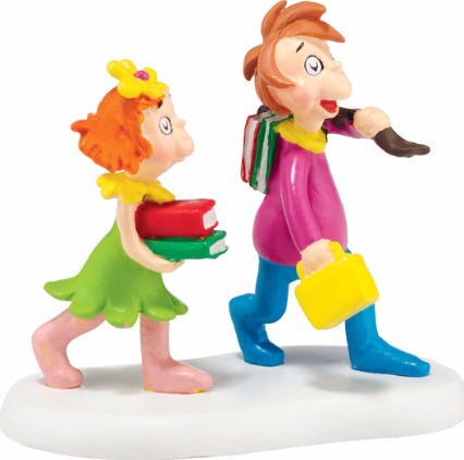 Grinch Villages by Department 56 4047197 Whos Going To School Village Figures $16.99