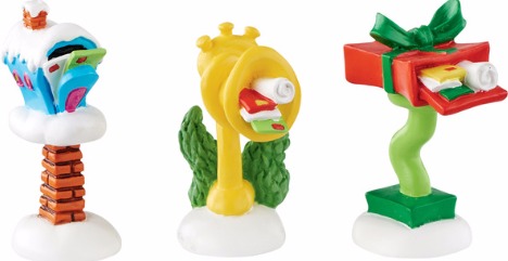 Grinch Villages by Department 56 4053066 Who-Ville Wacky Mailboxes Village General Accessory $18.99