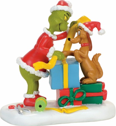 Grinch Villages by Department 56 4057290 Max Lending A Helping Paw Village Figures $22.99