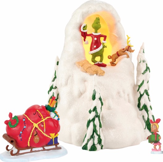 Grinch Villages by Department 56 4059501 Grinch Mt. Crumpit Holiday Set Lighted Buildings $99.99
