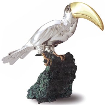 D'Argenta 2007 Toucan by Javier Arenas Limited Edition 500 Item 2007 Silver Plated Sealed Mexico $2764.00