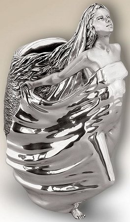 D'Argenta 3004 Hope Vase by Enrique Jolly Limited Edition 500 Item 3004 Silver Plated Sealed Mexico $2036.00