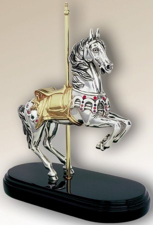 D'Argenta 7510 Carousel Horse by Claudio Rodriguez Limited Edition 500 Item 7510 Silver Plated Sealed Mexico $1618.00