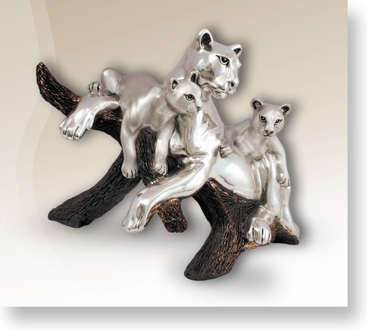D'Argenta 8039 Puma by Ricardo del Rio Limited Edition 500 Item 8039 Silver Plated Sealed Mexico $8544.00