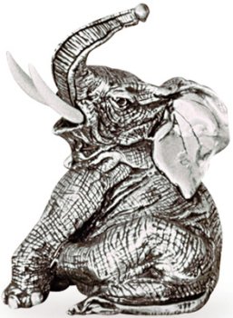 D'Argenta a-41 Elephant by Javier Arenas Item a41 Silver Plated Sealed Mexico $362.00