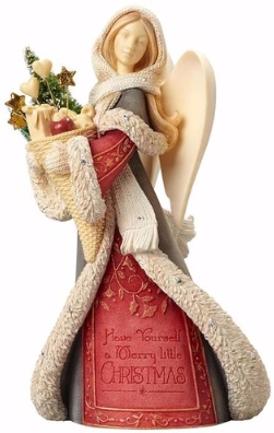 Heart of Christmas 4057649 Angel with Winter Basket $0.00