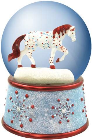 Horse of a Different Color 20663 Jewel 100mm Waterglobe Glass $0.00