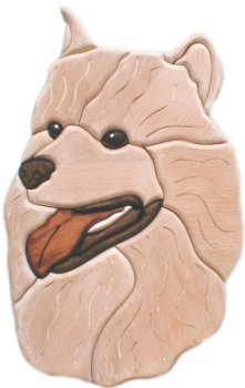 Intarsia 234 Samoyed Intarsia Plaque Wood United States $99.99