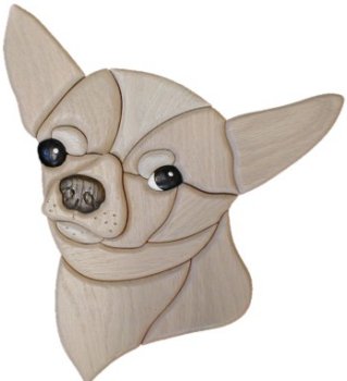 Intarsia 244 Chihuahua Intarsia Plaque Wood United States $77.99