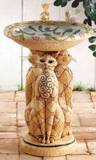 Jim Shore 4005184 Cat Birdbath $0.00