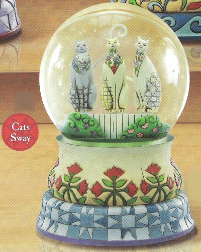 Jim Shore 4011845 Kittens on the Fence 120mm Waterball $0.00