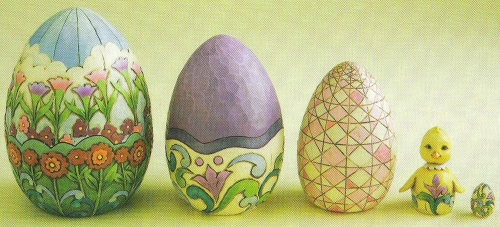 Jim Shore 4012461 Easter Eggs Nesting Boxes $0.00