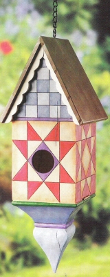 Jim Shore 4012710 Quilt Pattern Birdhouse Birdhouse $0.00