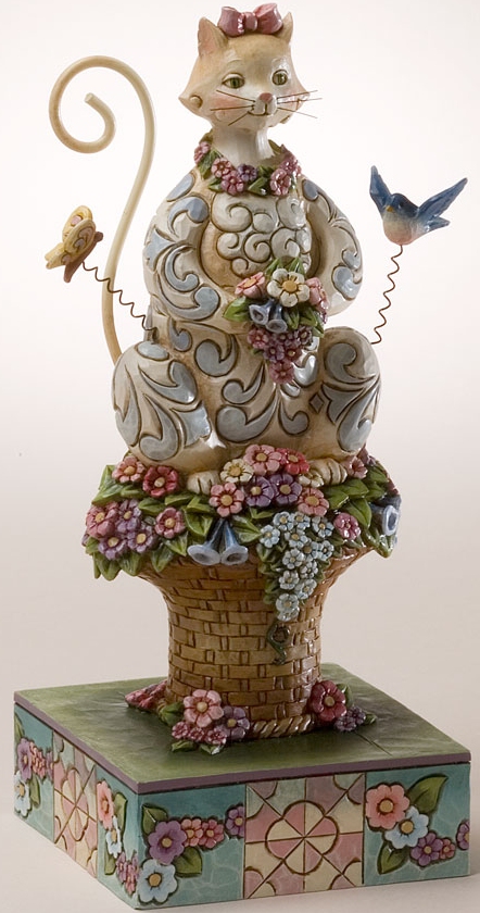 Jim Shore 4017422 Spring Cat Figurine $0.00