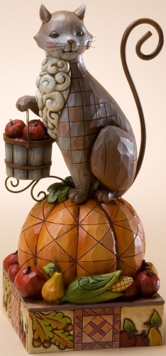Jim Shore 4017424 Cat On Pumpkin - Autumn Figurine $0.00