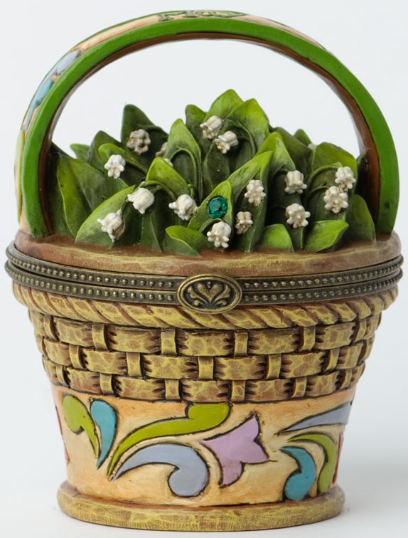 Jim Shore 4027815 May Hinged Flower Covered Box $0.00
