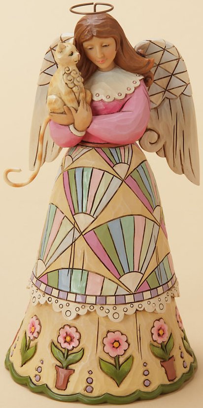 Jim Shore 4033804 Classic Angel with Cat Figurine $0.00