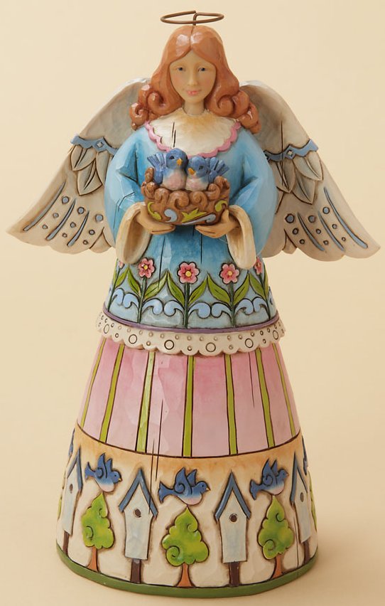 Jim Shore 4033806 Classic Angel with Bird Nest Figurine $0.00