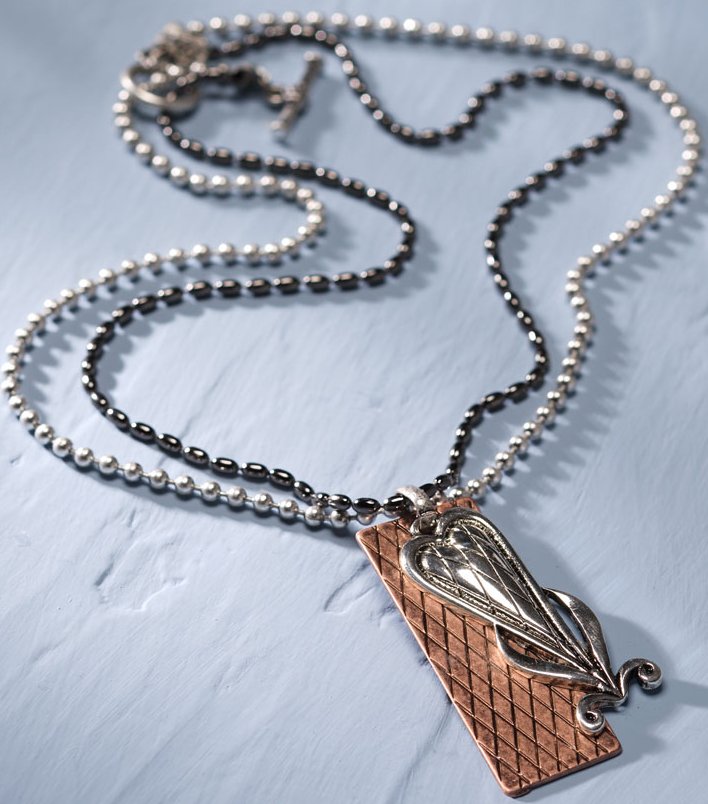 Jim Shore Fashion 4034938 JS Necklace Long Heart Rectang $0.00
