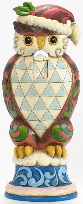 Jim Shore 4036688 Christmas Owl Nutcracker Figurine $0.00