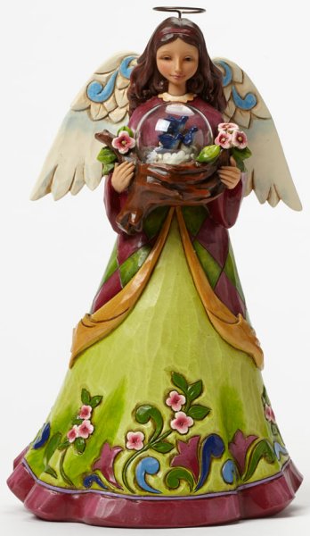 Jim Shore 4047055 Angel w Bird in Gla Figurine $0.00