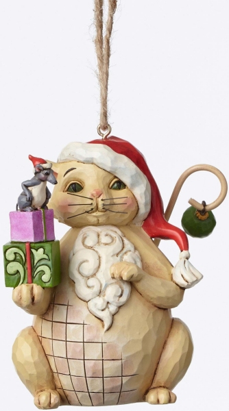 Jim Shore 4047801 Christmas Cat Ornament $0.00
